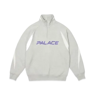 PALACE Isn'T It 1/4 Zip "Grey Marl"