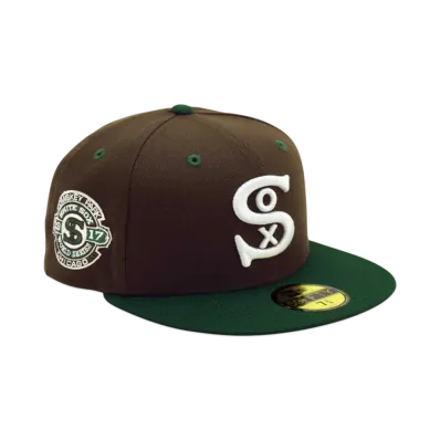 NEW ERA x THE CAP 'deep forest' 59Fifty Chicago White Sox "Walnut/Dark Green"