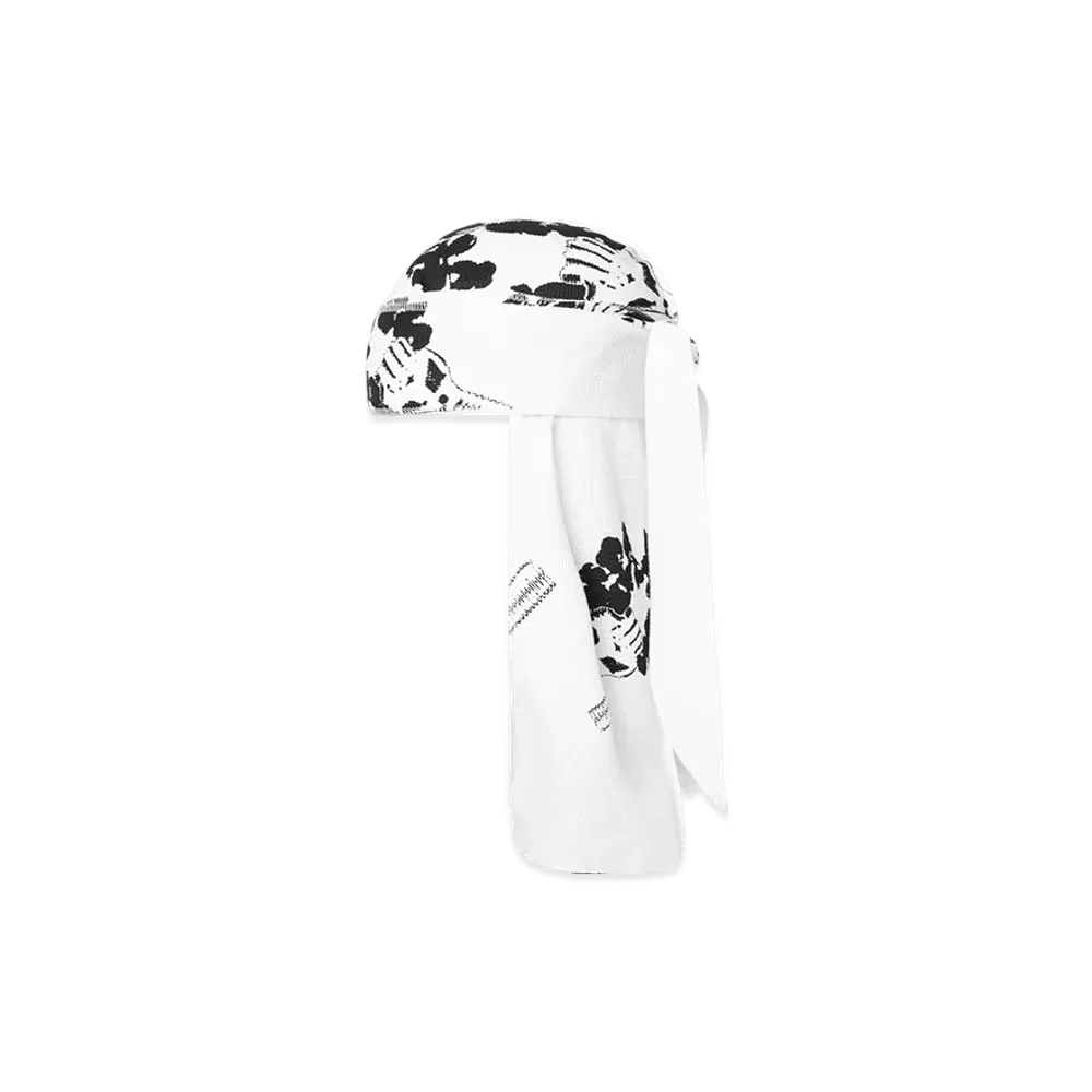 DENIM TEARS Hardies Tears Durag "White"