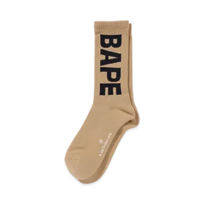 A BATHING APE Bape Socks "Beige"
