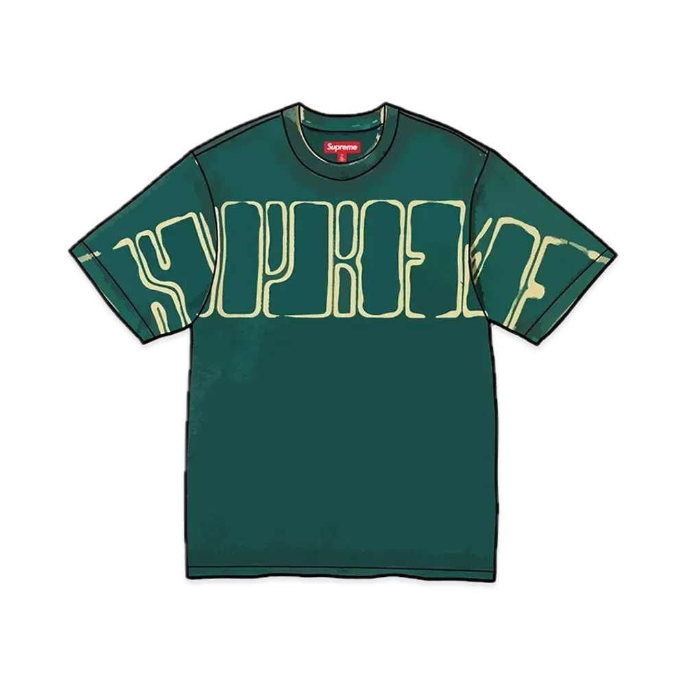 Supreme Overprint Knockout S/S Top "Dark Teal"