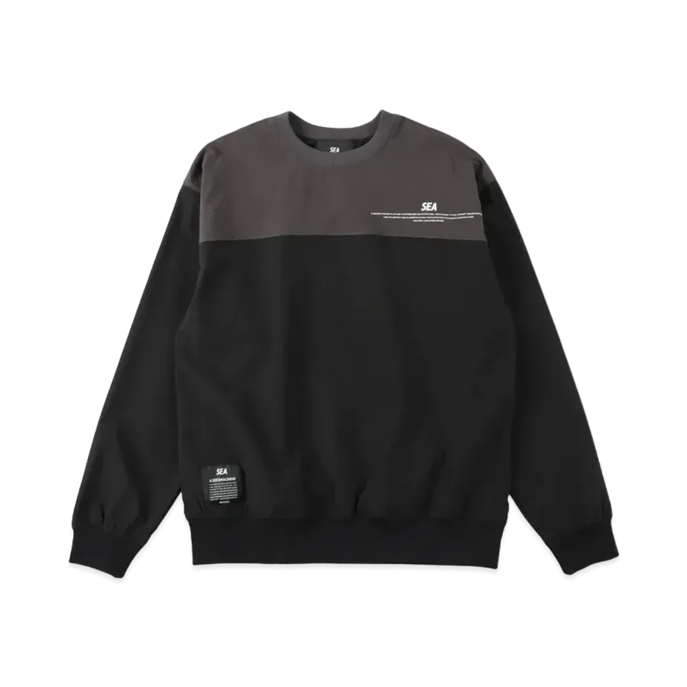 WIND AND SEA Sea Switch Tech Crew Neck "Black"