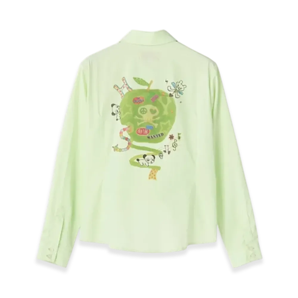 HYSTERIC GLAMOUR Minky Compact Shirt "Green"