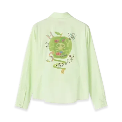 HYSTERIC GLAMOUR Minky Compact Shirt "Green"