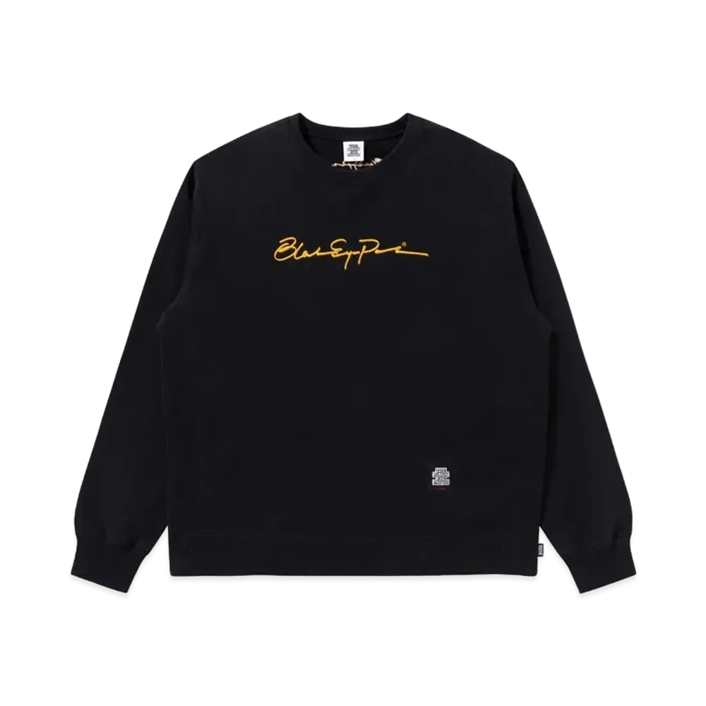 Blackeyepatch Autograph Logo Crew Sweat "Black"