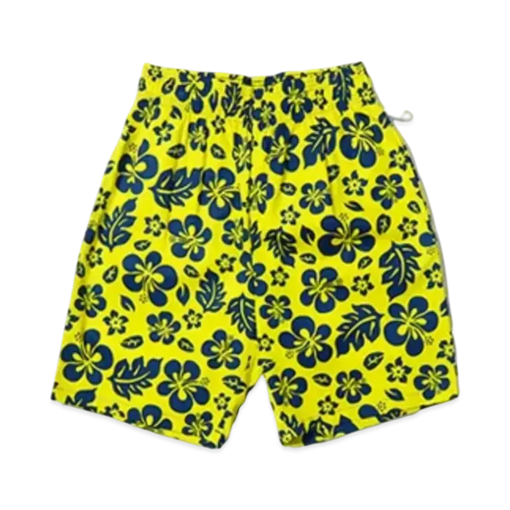 COOKMAN Chef Short Pants Checker "Hibiscus/Yellow"