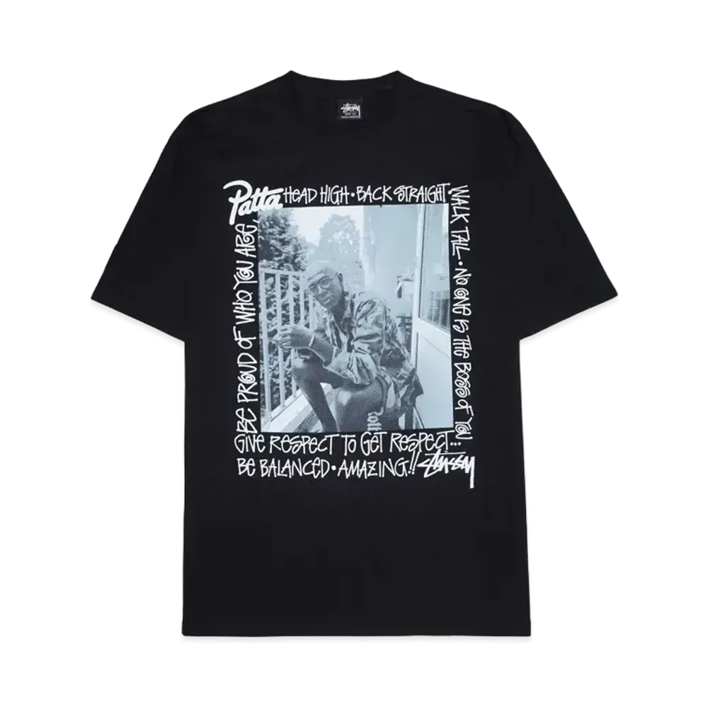 Stussy x Patta Respect Tee "Black"