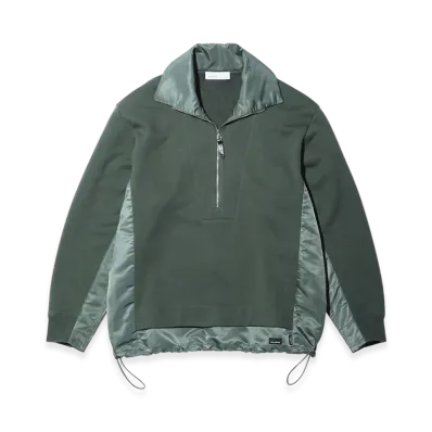 PORTER x TOGA Half zip sweatshirt SP "Khaki"