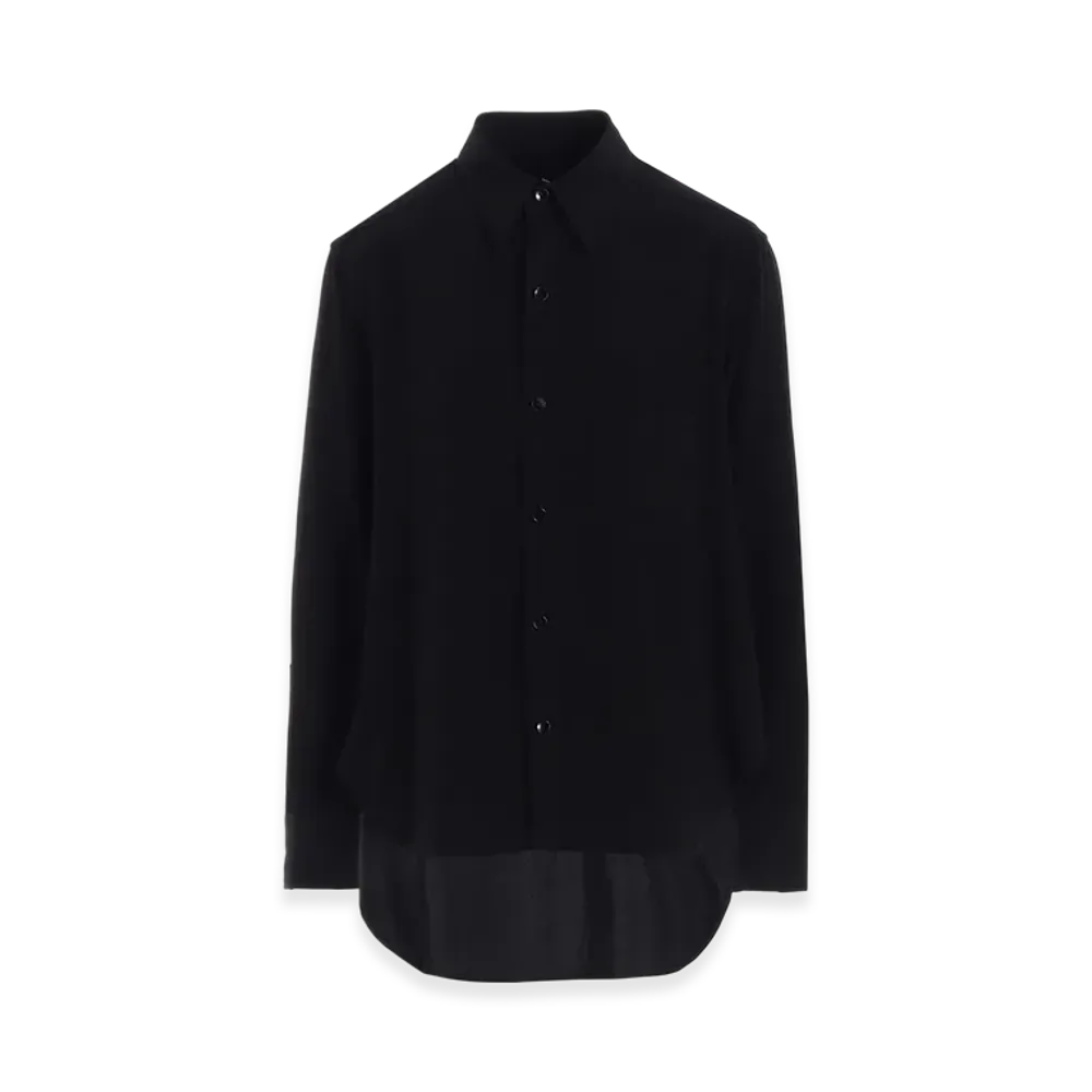 Ground Y Crepe De Chine Tight Shirt "Black"
