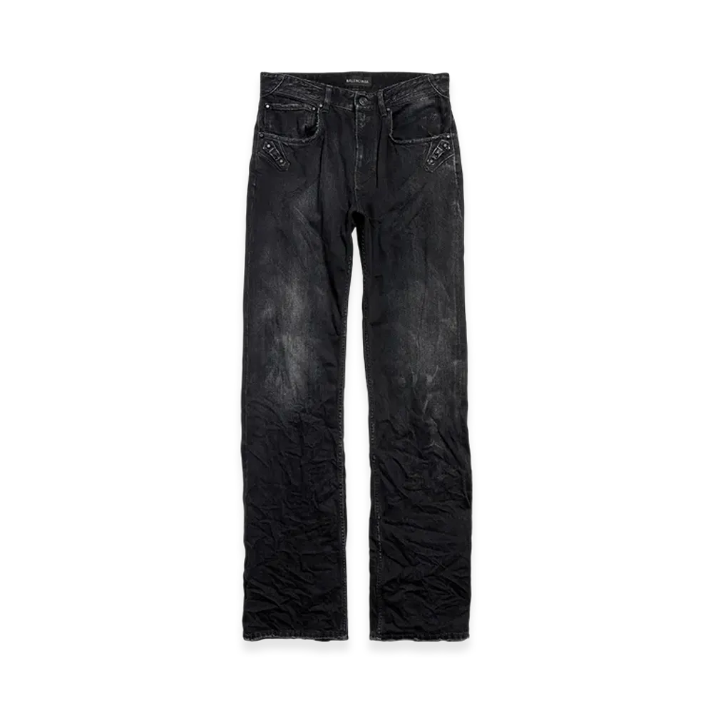BALENCIAGA Women's City Straight Pants "Black"
