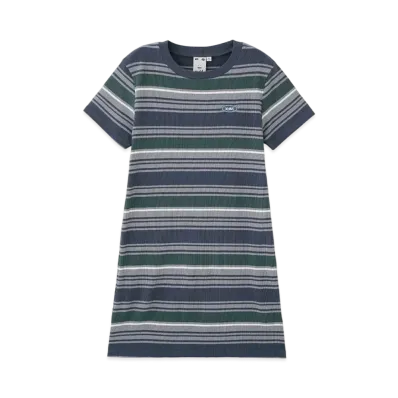X-Girl Striped Fitted S/S Dress "Navy"