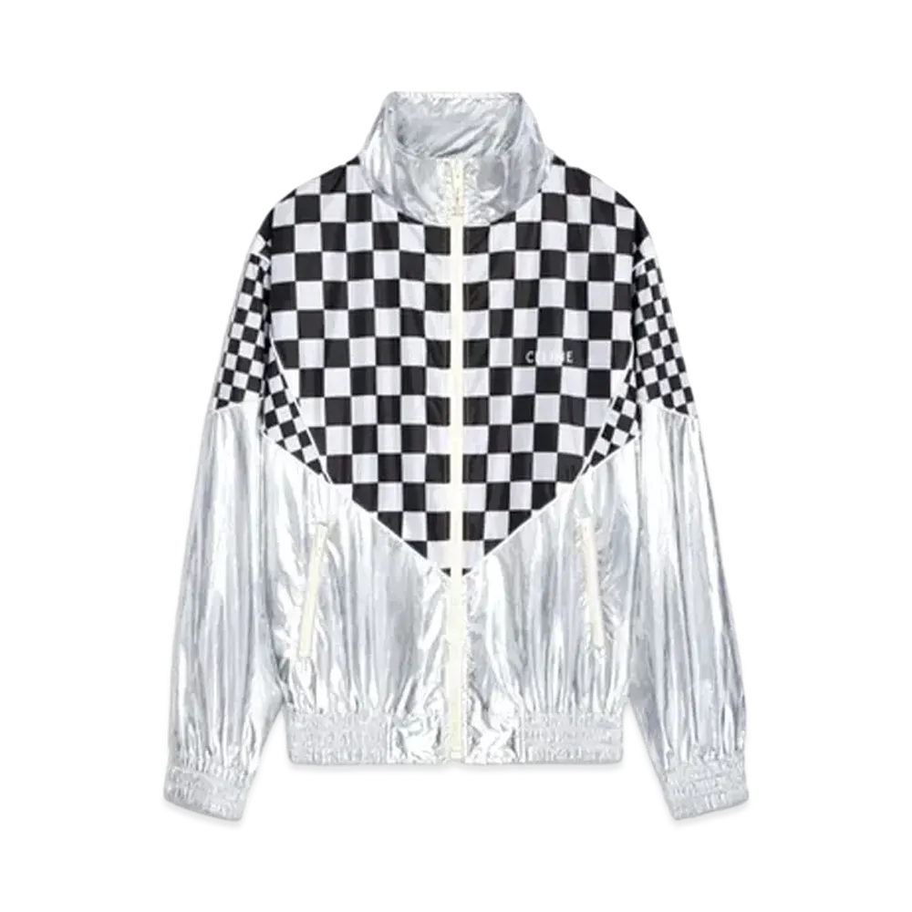 CELINE Loose Blouson Jacket / Nylon "Silver"