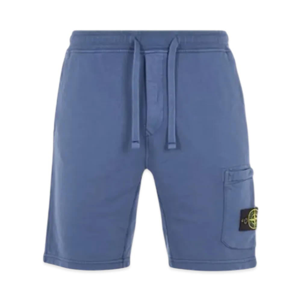 Stone Island 64651 Regular Fit Cargo Bermuda Shorts - 24SS "Avio Blue"