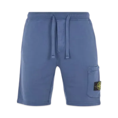 Stone Island 64651 Regular Fit Cargo Bermuda Shorts - 24SS "Avio Blue"