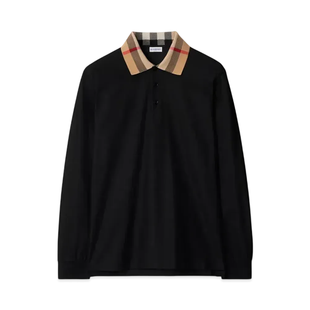 Burberry Cotton Polo Shirt "Black"