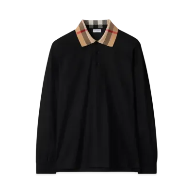 Burberry Cotton Polo Shirt "Black"