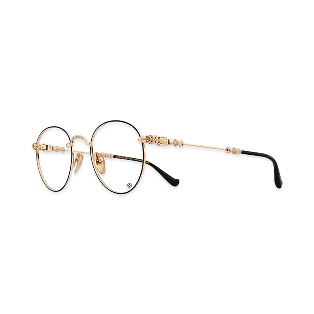 Chrome Hearts BUBBA-A Optical Glasses "Black/Gold"