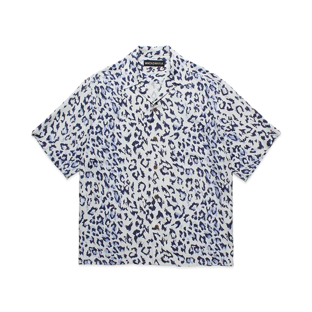 WACKO MARIA Leopard Hawaiian Shirt "Gray"