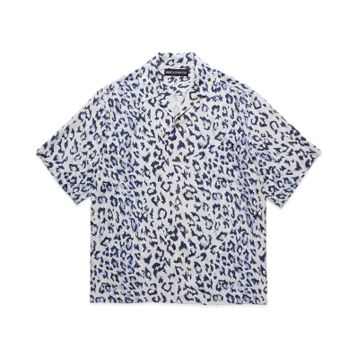 WACKO MARIA Leopard Hawaiian Shirt "Gray"