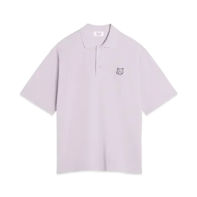Maison Kitsune Bold Fox Head Patch Oversize Polo "Soft Mauve"
