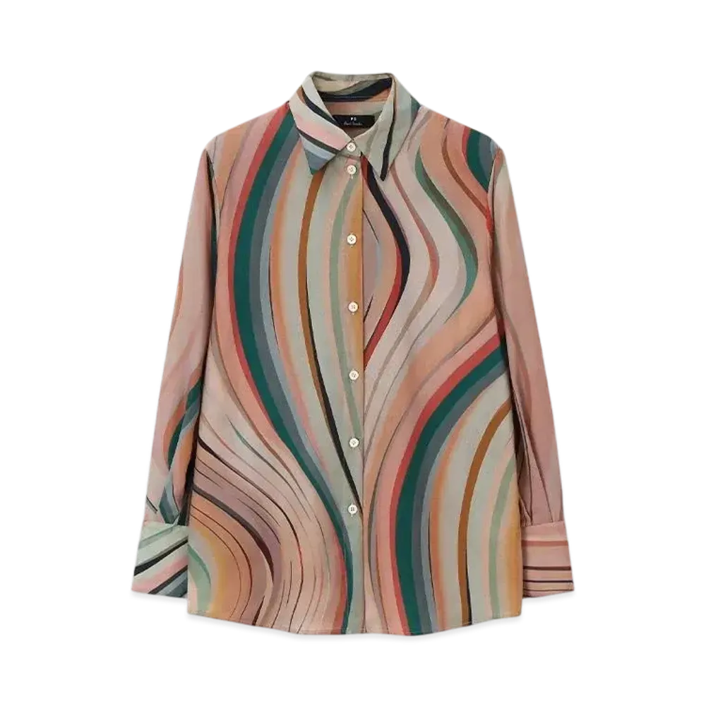 Paul Smith Women's New Swirl Shirt "Multi"