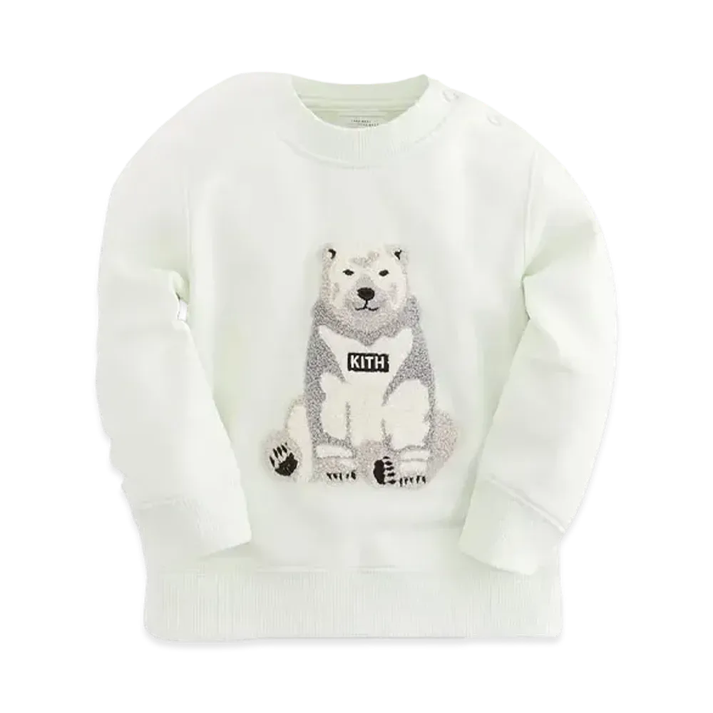 Kith Kithmas Baby Polar Bear Crewneck "Chalk"