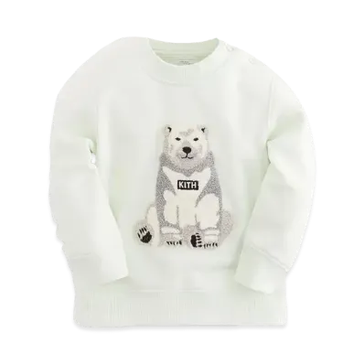 Kith Kithmas Baby Polar Bear Crewneck "Chalk"