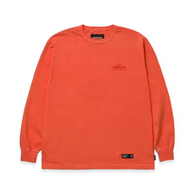 NEIGHBORHOOD Pigment Crewneck LS "Orange"