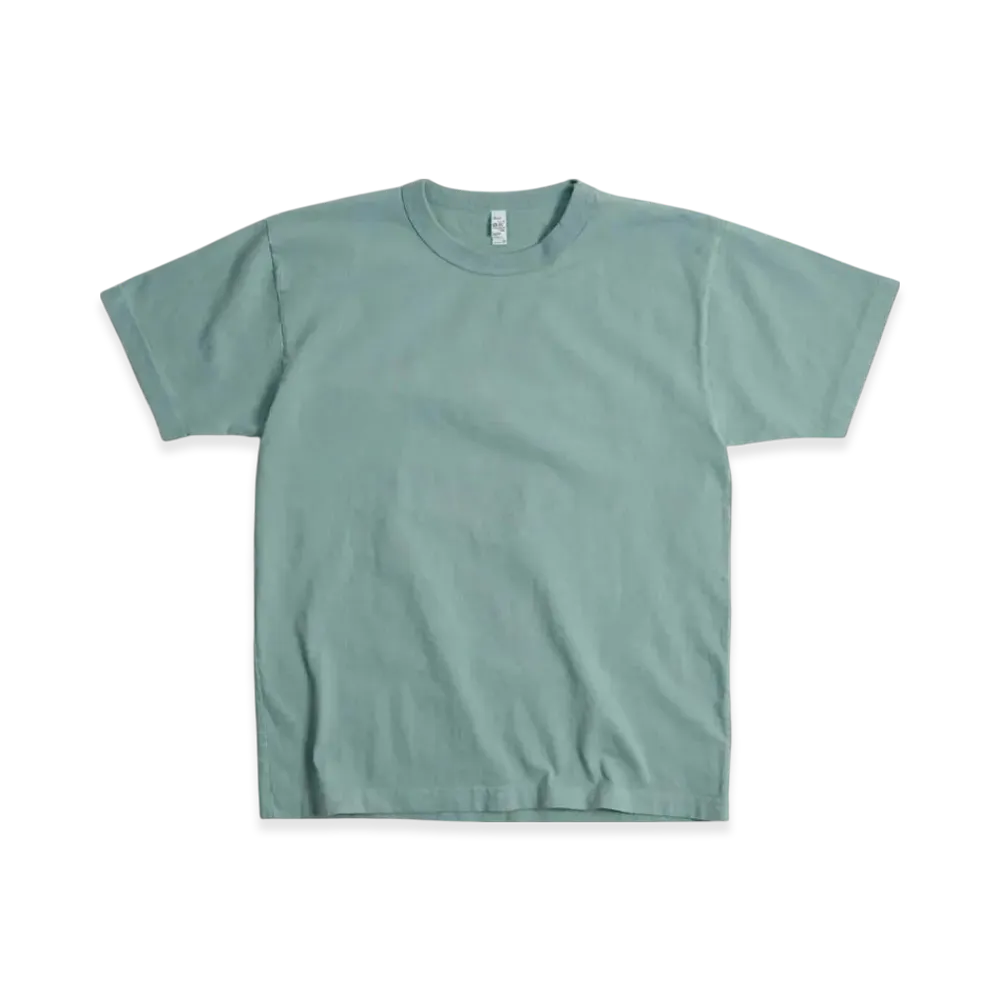 Los Angeles Apparel 8.5OZ Short Sleeve Binding Garment Dyed T-Shirt "Athletic Green"