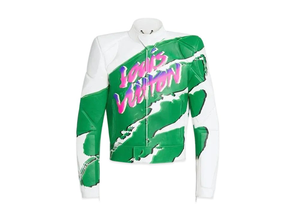 Louis Vuitton Graphic Leather Biker Blouson