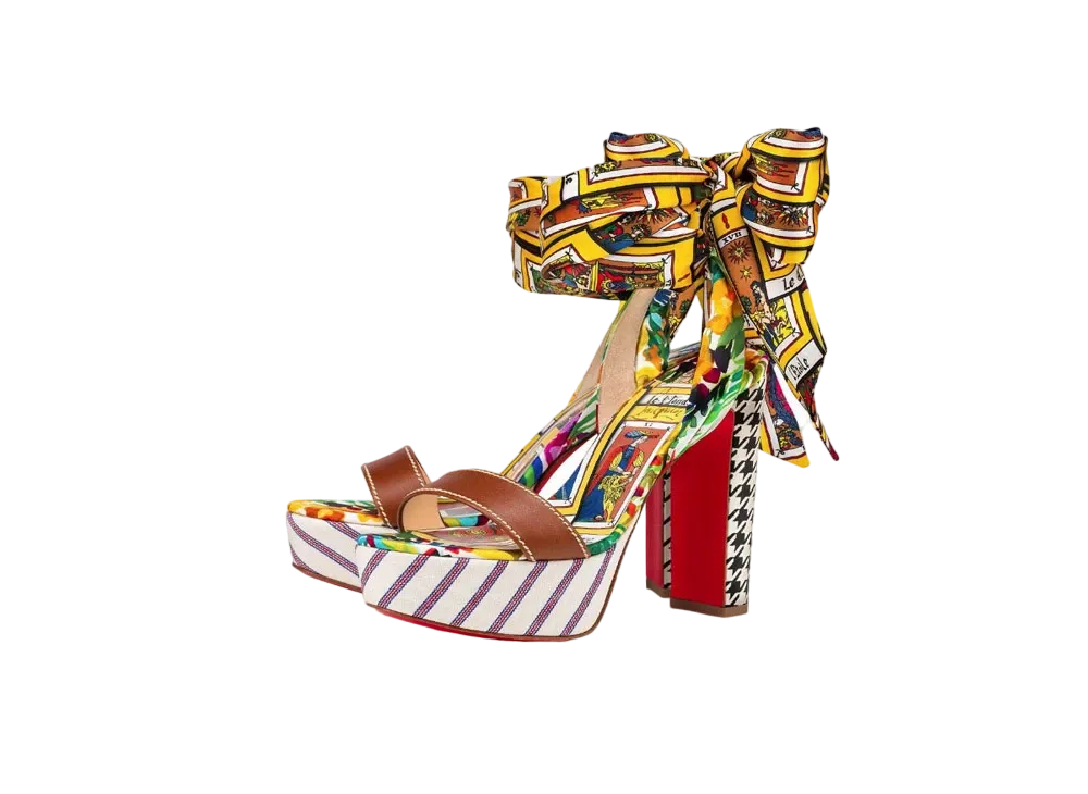 Christian Louboutin Sandale Du Desert 130 mm "Multicolor"