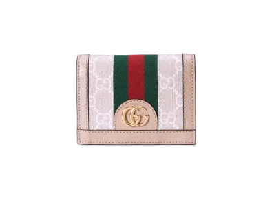 GUCCI Ophidia GG Card Case Wallet Supreme "Beige/White"