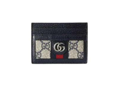 GUCCI Ophidia GG Card Case "Beige/Blue"
