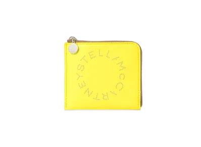 STELLA McCARTNEY Logo Zip Card Holder "Citrus"
