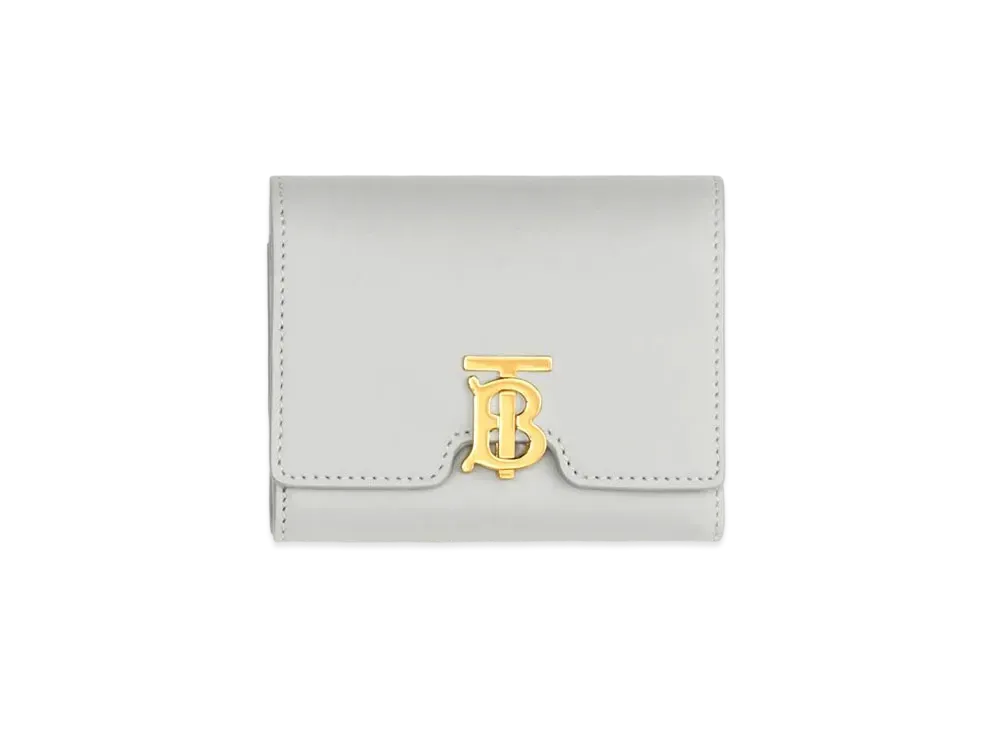 Burberry Monogram Motif Leather Folding Wallet "Heather Melange"