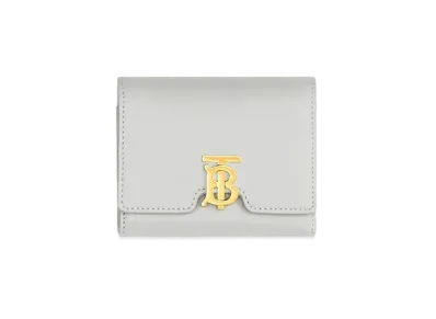 Burberry Monogram Motif Leather Folding Wallet "Heather Melange"