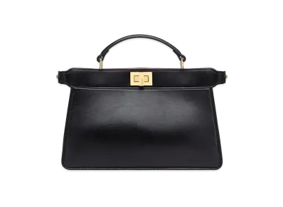 FENDI Peekaboo Iseeu East-West Leather Bag "Black"
