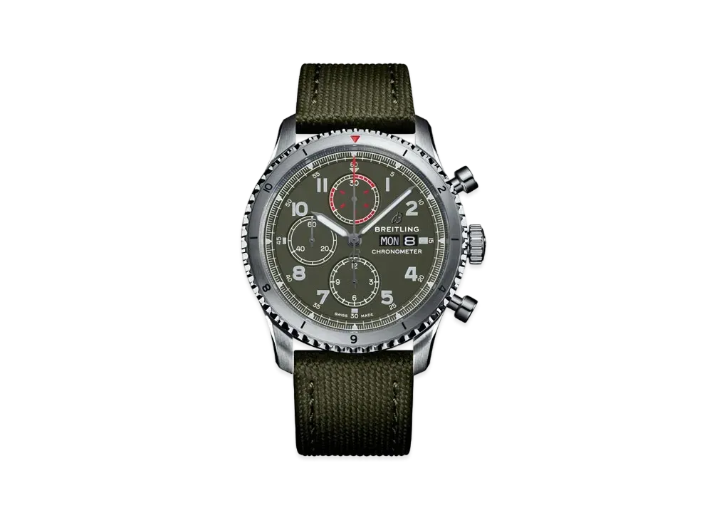 BREITLING AVIATOR 8 CHRONOGRAPH 43 CURTISS WARHAWK "Green"