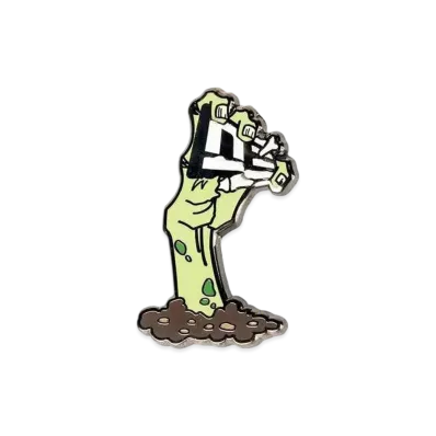 NEW ERA Halloween Collection Cap Accessories Pins Zombie Hand Flag Logo "Green"
