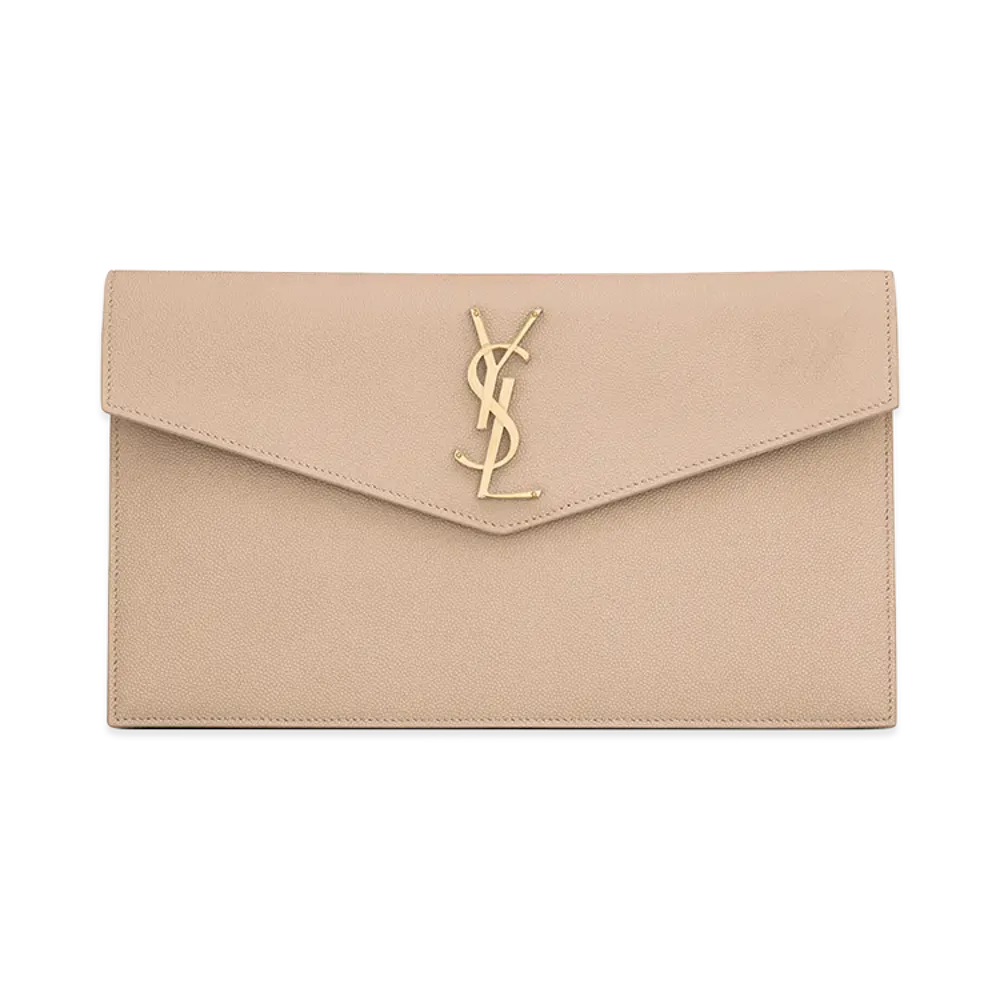 Saint Laurent Women's 'Uptown' Clutch "Beige"