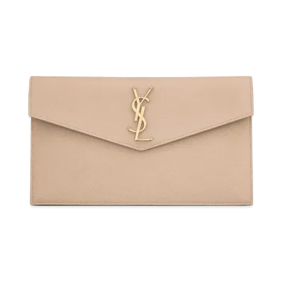Saint Laurent Women's 'Uptown' Clutch "Beige"