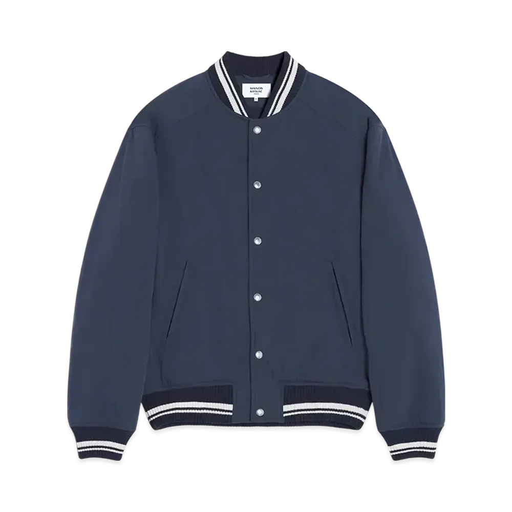 Maison Kitsune Teddy Blouson "Deep Navy"