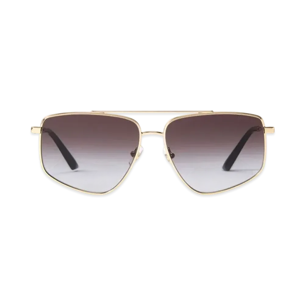 Jimmy Choo Alyssa Aviator Sunglasses "Pale Gold"