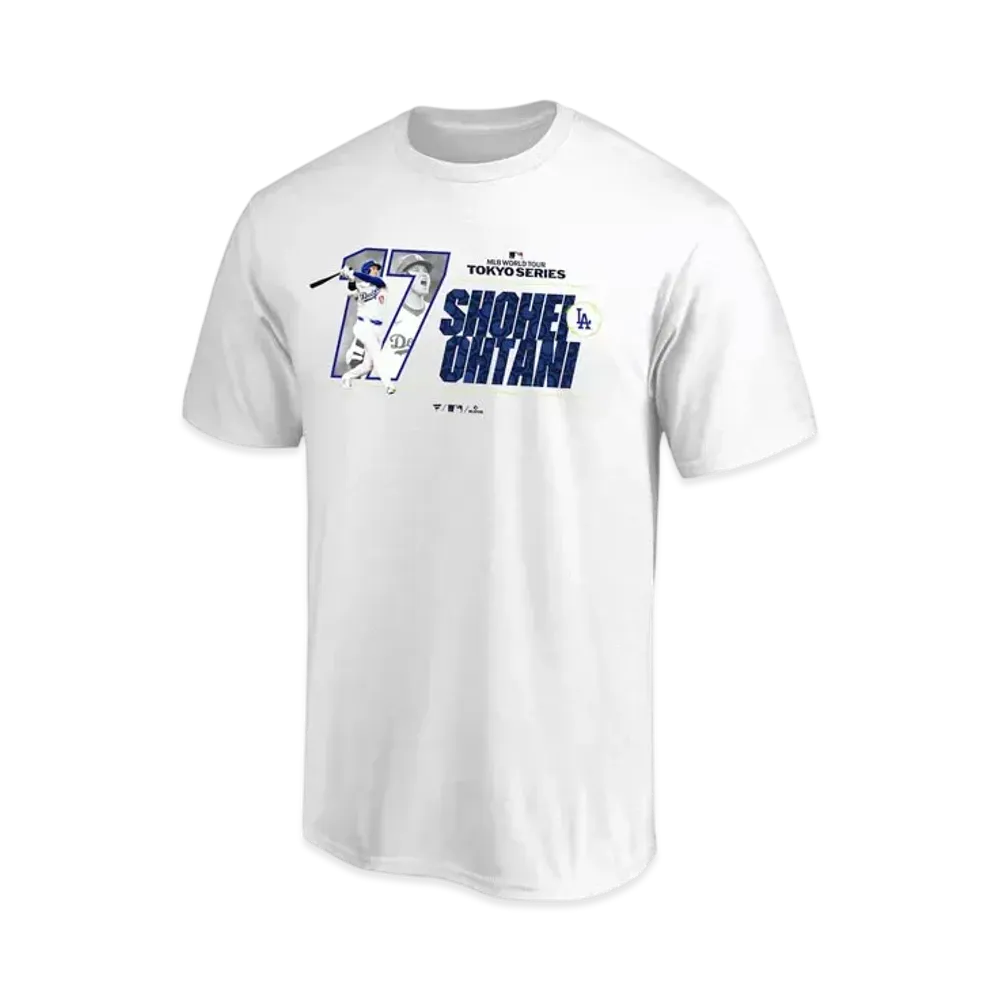 MLB Fanatics Dodgers Shohei Otani MLB Tokyo Series Opening Game T-Shirt "White"