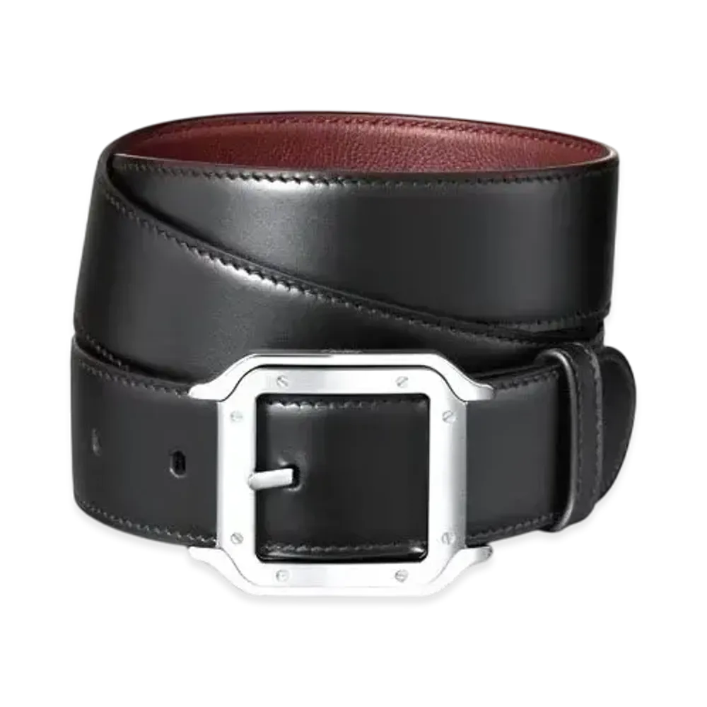 Cartier Belt, Santos de Cartier "Black/Ebony/Palladium"