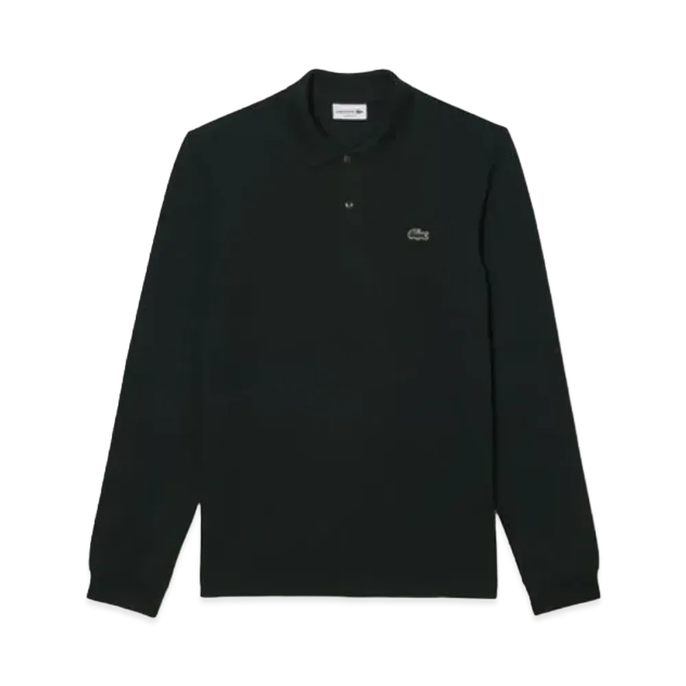 LACOSTE Original Fit Long Sleep Polo Shirt "Dark Green"