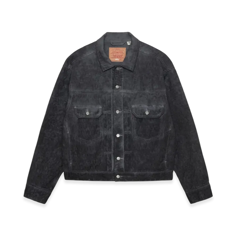 Stussy x Levi's Jacquard Trucker Jacket "Black"