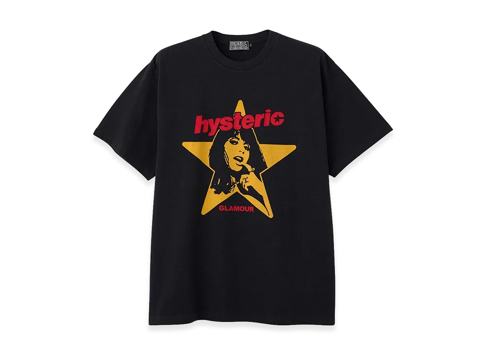 HYSTERIC GLAMOUR Hysteric Star Tee "Black"