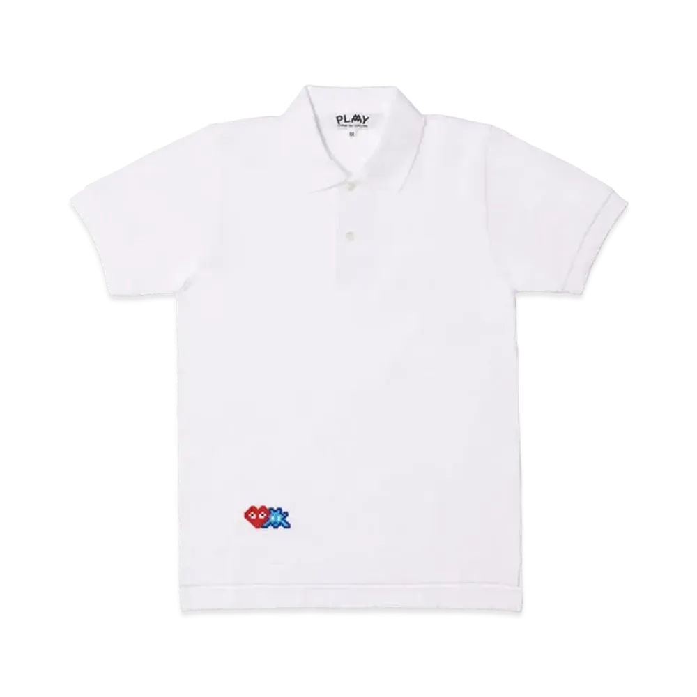 PLAY COMME des GARCONS Invader Polo Shirt "White"