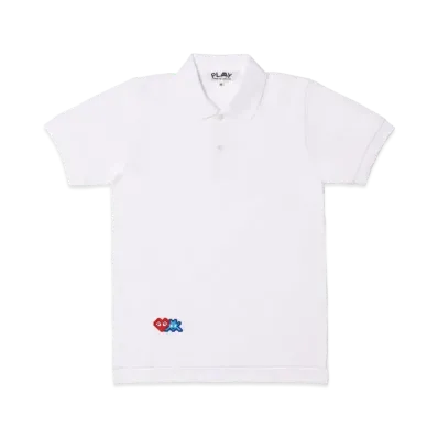 PLAY COMME des GARCONS Invader Polo Shirt "White"